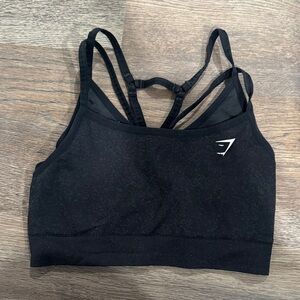 Gymshark Black Strappy Sports Bra